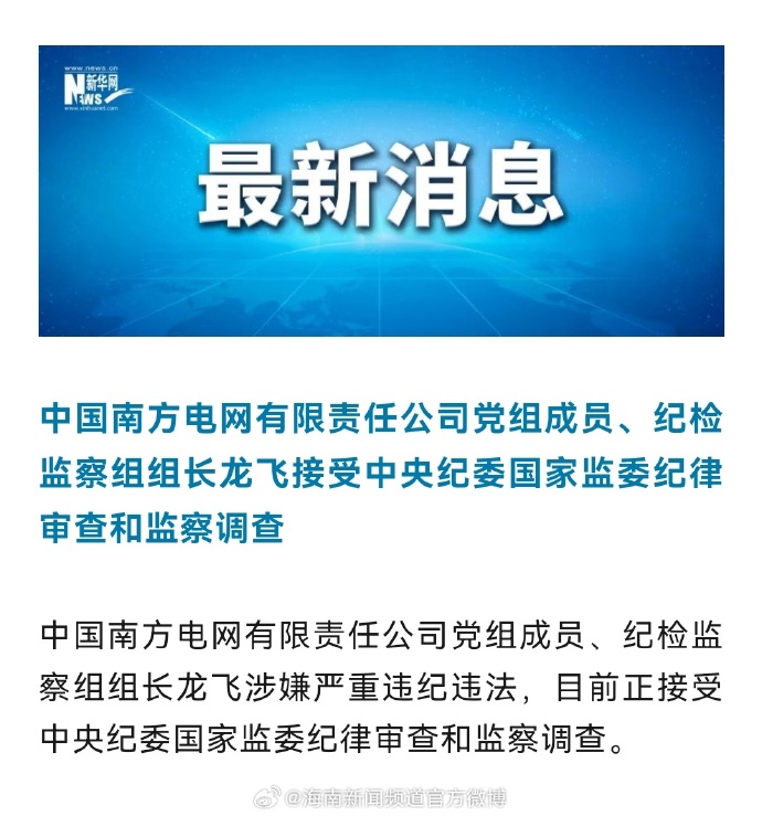 南方电网原纪检监察组组长龙飞受审